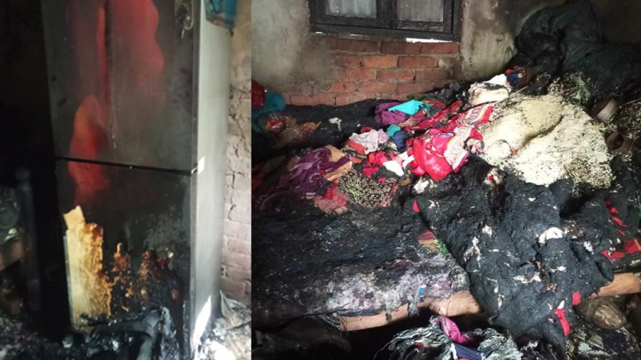 বাবার দেওয়া আগুনে প্রাণ গেলো দুই শিশুসন্তানের, মায়ের অবস্থা আশঙ্কাজনক