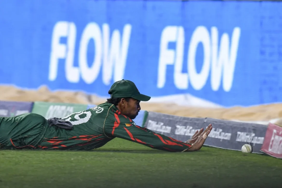 বাংলাদেশ বনাম আফগানিস্তান ম্যাচের একটি দৃশ্য