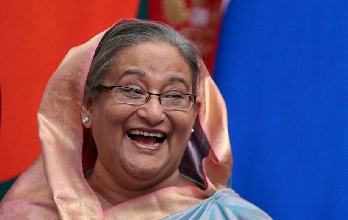 শেখ হাসিনা। রাশিয়ার মস্কোয় তোলা ছবি। ১৫ জানুয়ারি ২০১৩