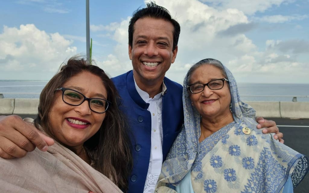 সায়মা ওয়াজেদের সেলফিতে শেখ হাসিনা ও সজীব ওয়াজেদ জয়