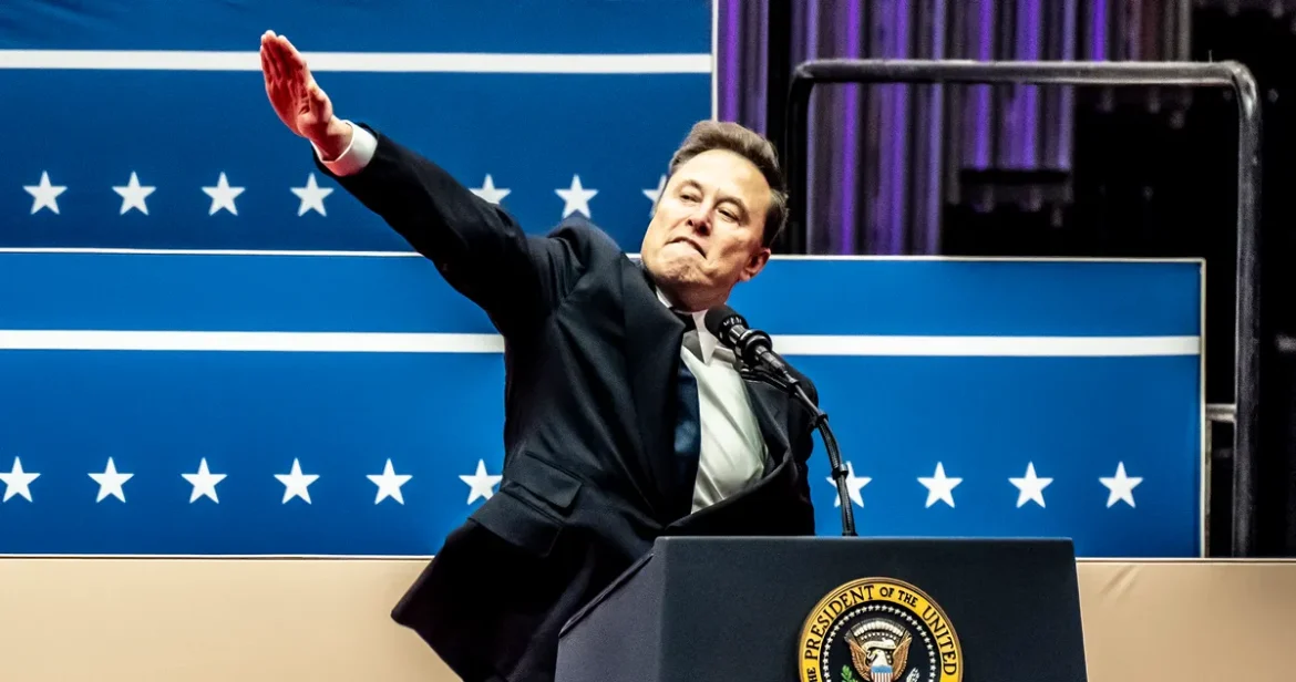 ডোনাল্ড ট্রাম্পের যুক্তরাষ্ট্রের ৪৭তম প্রেসিডেন্ট হিসেবে শপথ গ্রহণ অনুষ্ঠানে ইলন মাস্কে একহাতি ইশারা।