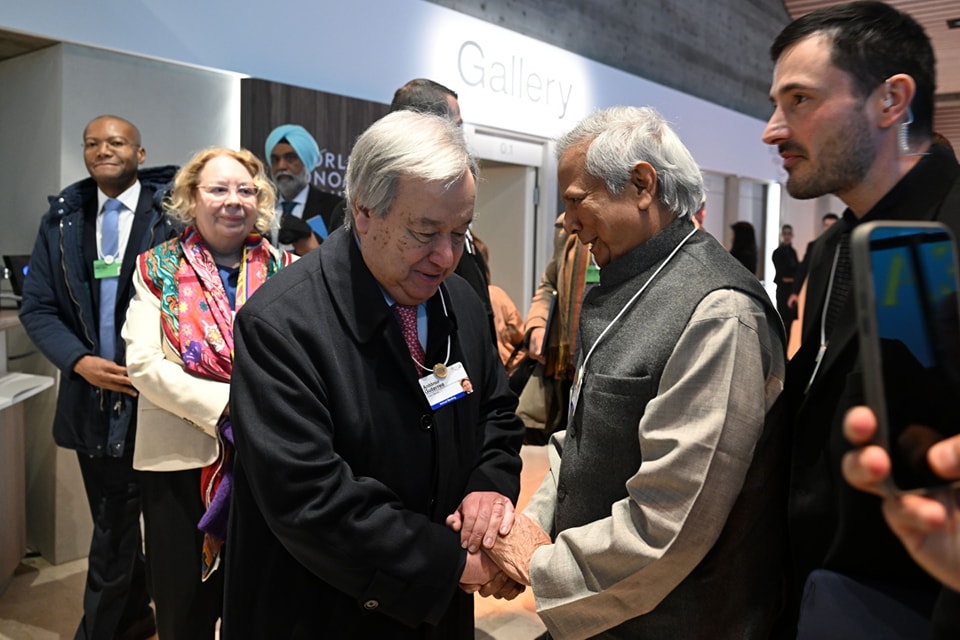 আন্তোনিও গুতেরেস ও মুহাম্মদ ইউনূস। ফাইল ফটো