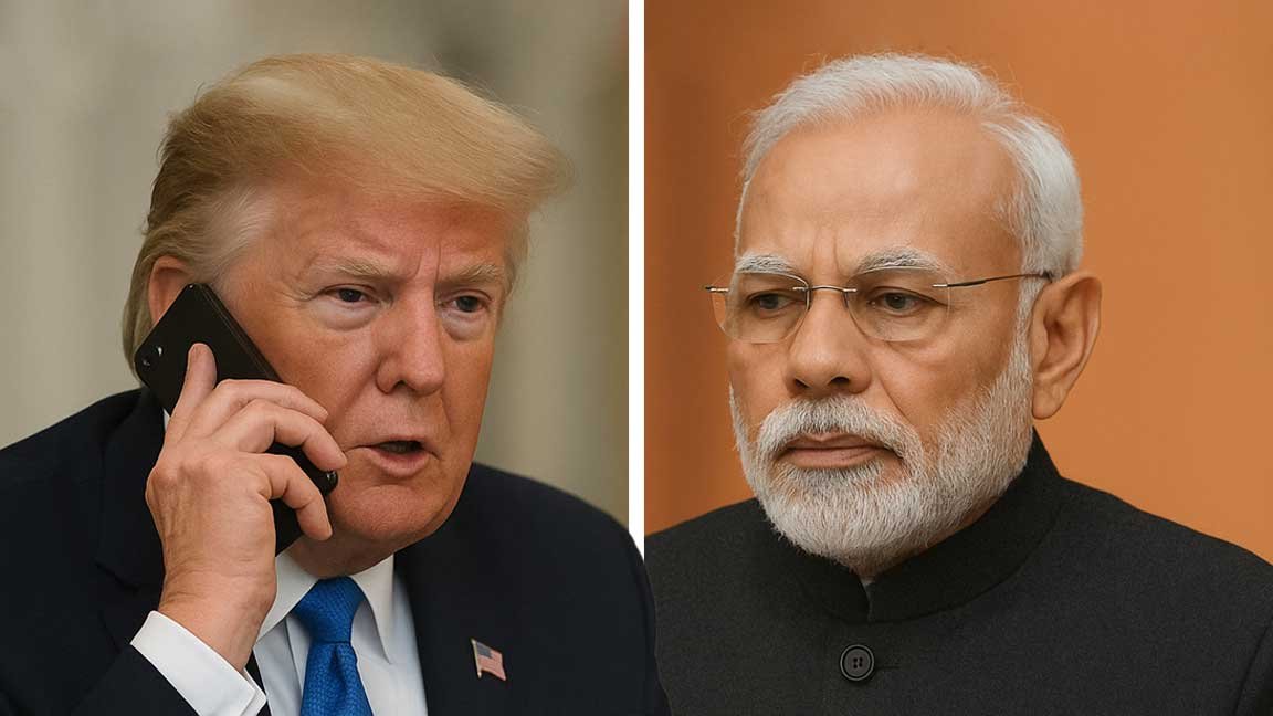 ডোনাল্ড ট্রাম্প ও নরেন্দ্র মোদি। জেনারেটেড ছবি