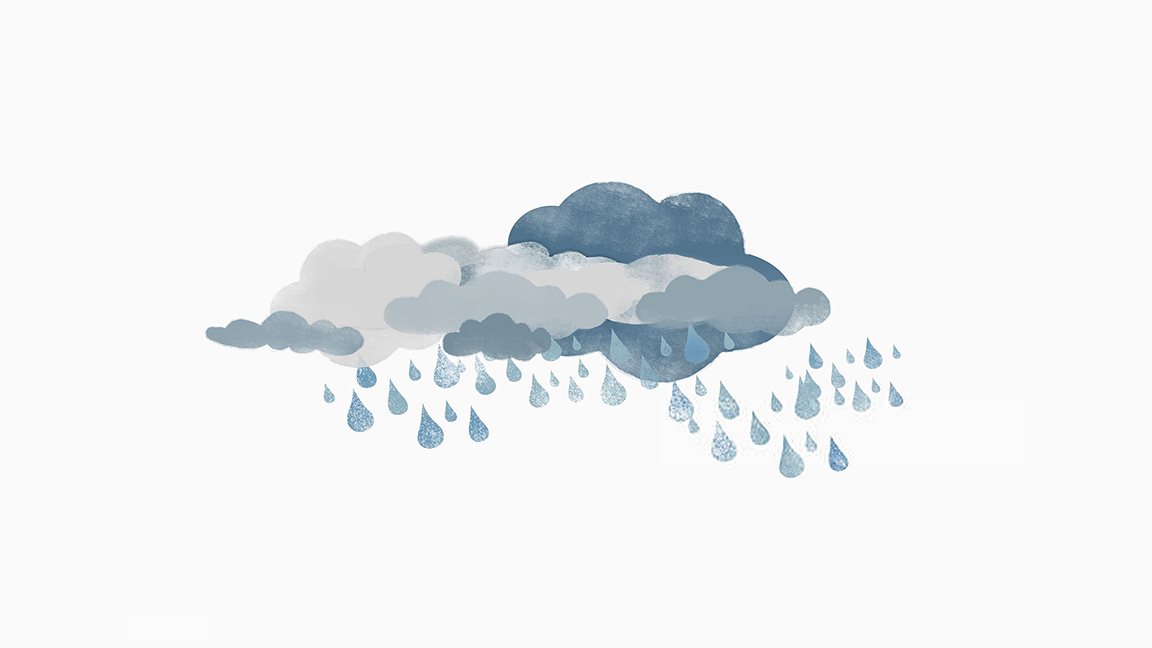 মেঘ ও বৃষ্টি। গেটিচিত্র