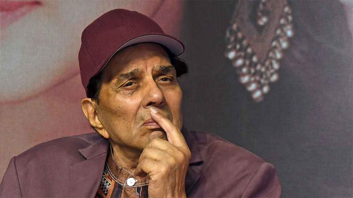 ধর্মেন্দ্র। ২০২৩ সালের ৩ আগস্ট তোলা ছবি।