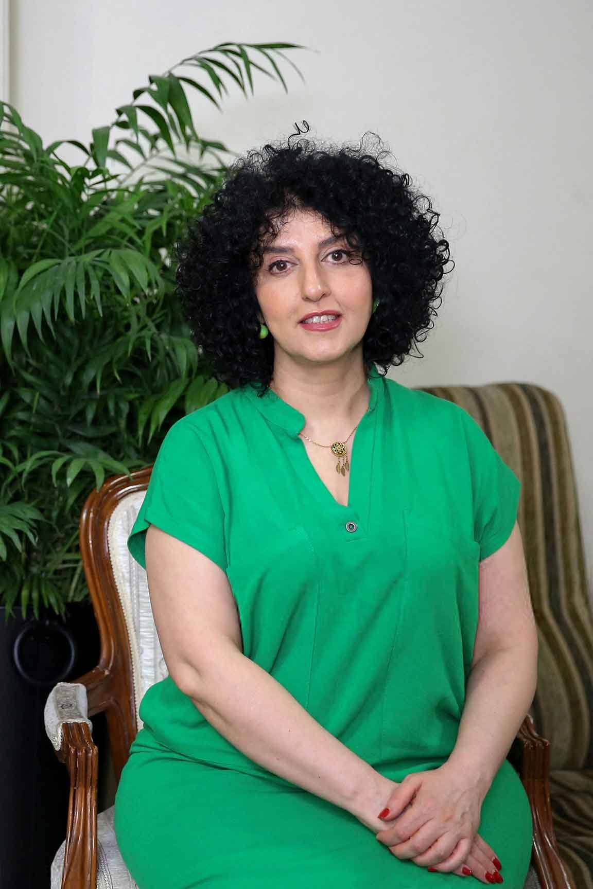 নার্গেস মোহাম্মাদি। ২০২৫ সালের ১৬ জানুয়ারি তেহরানে তোলা ছবি